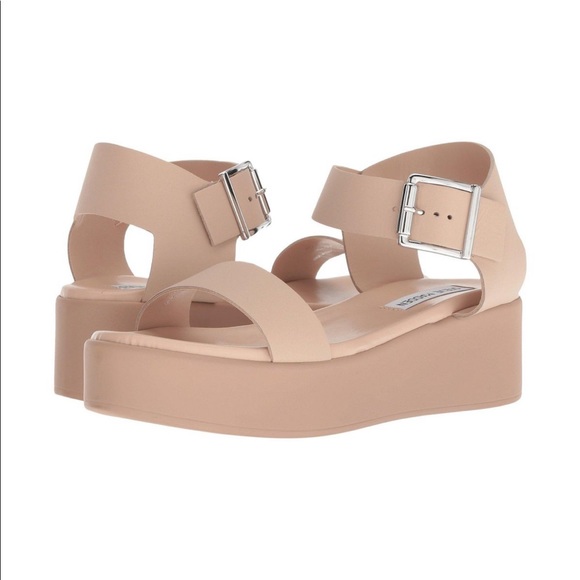 Steve Madden Shoes - Steve Madden Recover Platform Sandal (Nude)